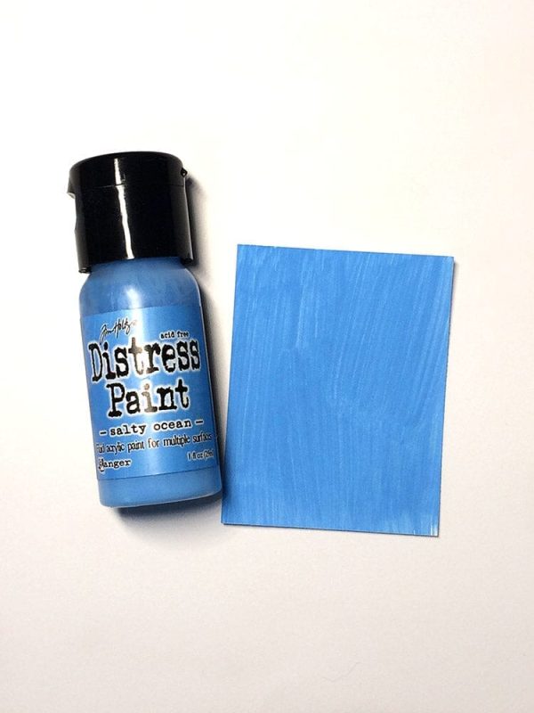 Tim Holtz Distress® Flip Top Paint Salty Ocean, 1oz Hot on Sale - Image 2