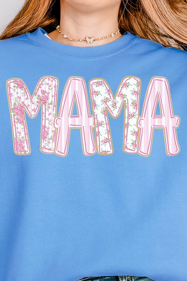 Pink Blossom Mama Unisex NuBlend Crew Sweatshirt For Cheap - Image 2