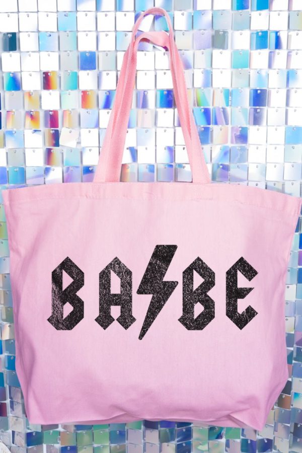 Lightning Bolt Babe Canvas Jumbo Tote For Discount