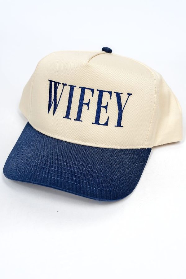 Wifey Embroidered Five Panel Twill Cap Sale - Image 2
