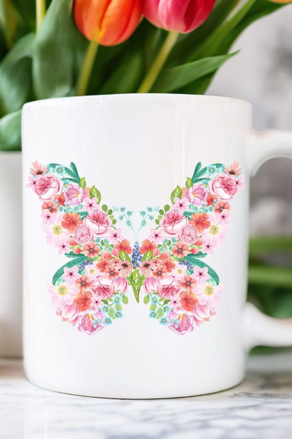 Butterfly Beauty Ceramic Mug Online Hot Sale
