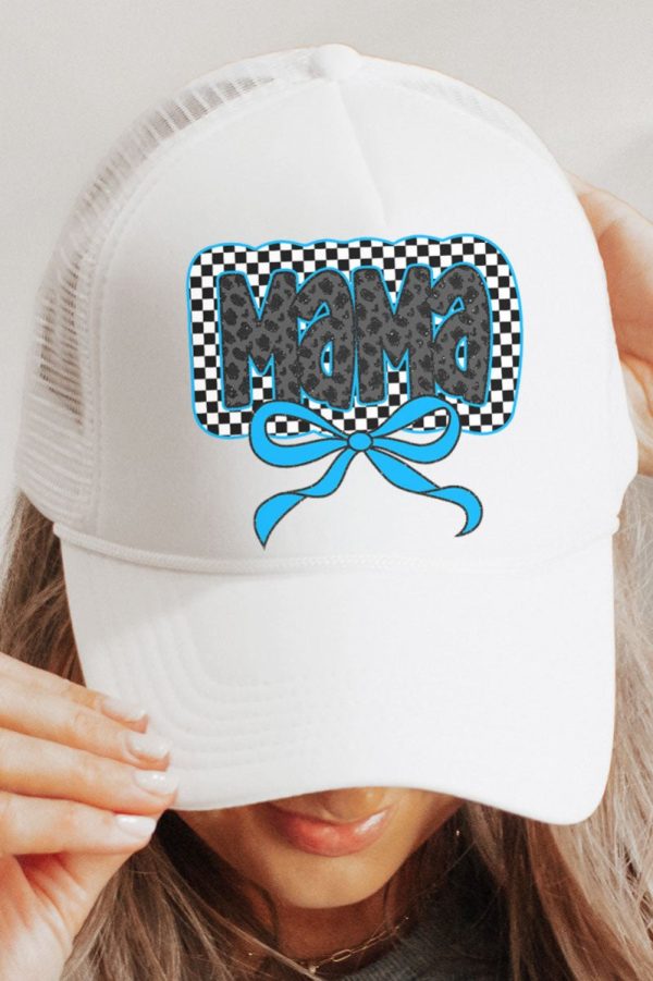 Blue Leopard Luxe Mama Foam Mesh Back Trucker Cap Supply