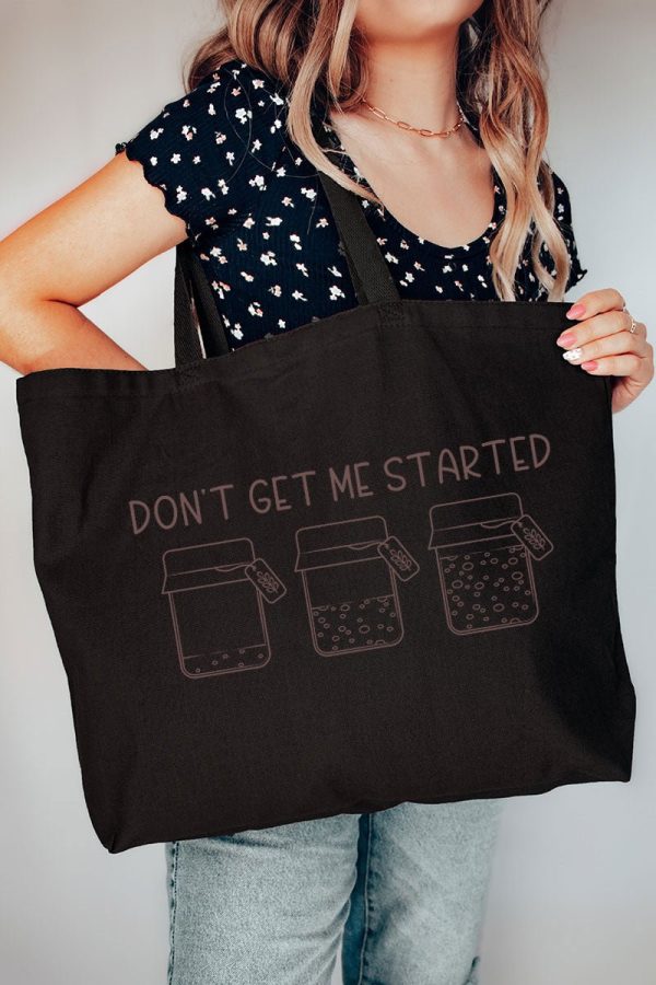 Don t Get Me Started Sourdough Canvas Jumbo Tote Discount - Image 2