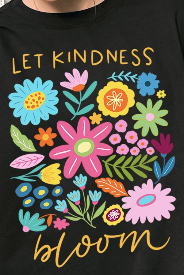 Boho Let Kindness Bloom Unisex NuBlend Crew Sweatshirt Discount - Image 2