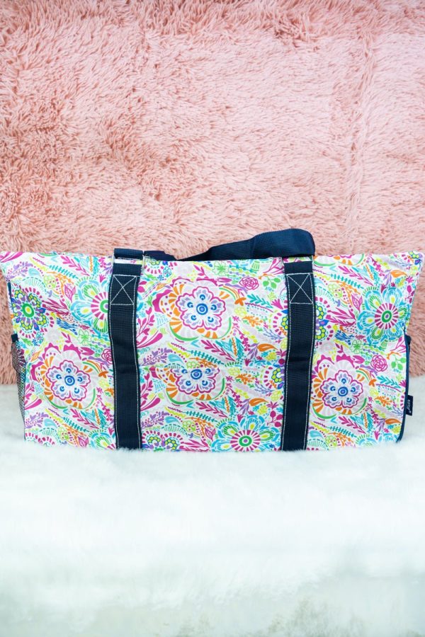 NGIL In Bloom Collapsible Haul-It-All Basket with Mesh Pockets on Sale - Image 2