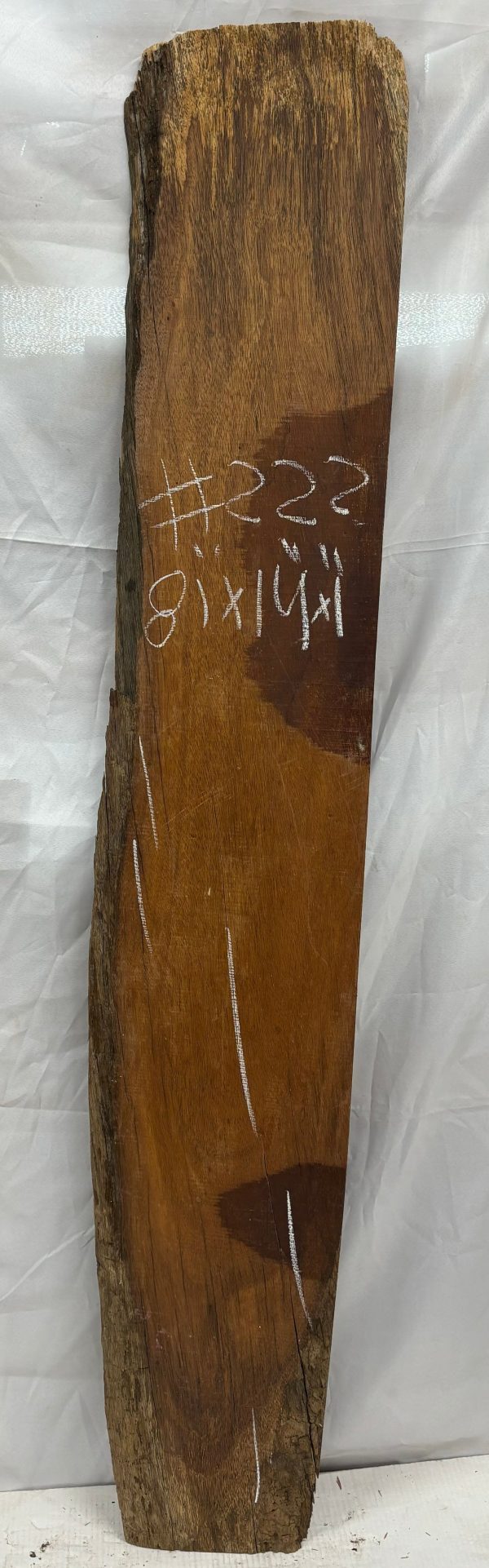 Merbau Lumber Live Edge Slab - 81  x 14  x 1  #222 on Sale