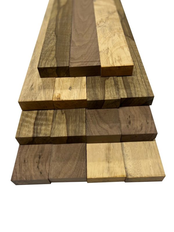 Combo of 15 , 3 4  Lumber Boards | Cutting Board Blocks | Walnut, Tamarind, Black Limba Cheap