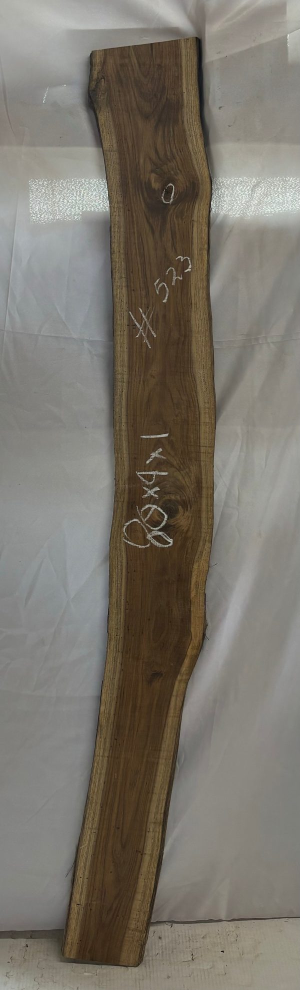 Teak Lumber Live Edge Slab - 80 x 9 x 1  #523 on Sale - Image 2