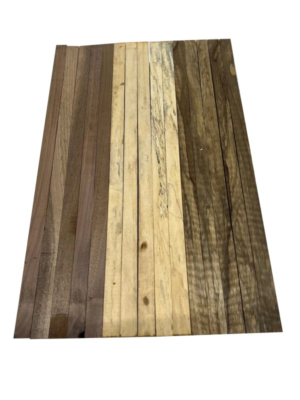 Combo of 15 , 3 4  Lumber Boards | Cutting Board Blocks | Walnut, Tamarind, Black Limba Cheap - Image 2
