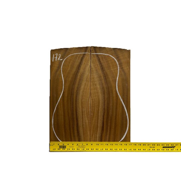 Flame Hawaiian Koa Dreadnought AAA Grade Guitar Back & Side Set #172 Sale - Image 2